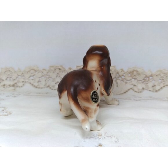 Josef Originals Basset Hound Dog Puppy Shoe in Mouth Vintage 3.25 x 5.5 Inches - Picture 5 of 8